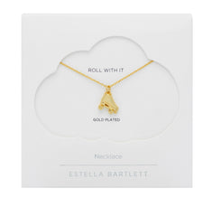 Estella Bartlett Pave Roller Skate Necklace