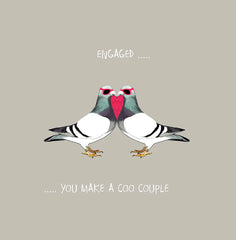 Sally Scaffardi Pigeon Engagement Card