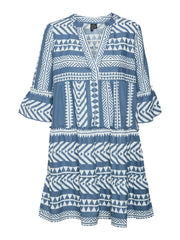 Vero Moda Dicthe Tunic Dress - China Blue/Ibiza Snow