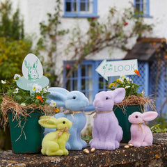 Talking Tables 6” Grass Bunny Table Decoration - Yellow