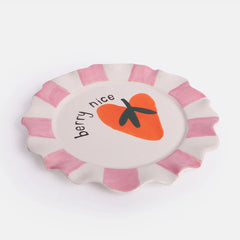 Caroline Gardner - Strawberry Heart Plate