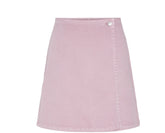 Pieces Mille Short Wrap Skirt - Dawn Pink