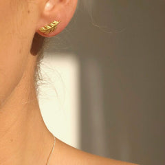 Lisa Angel Earrings - Gold Feather