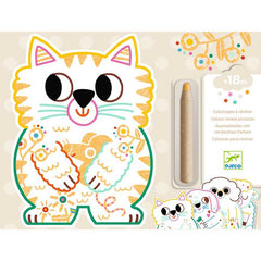 Djeco Colour Reveal Pictures - Pets