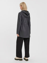 Vero Moda Malou Coated Rain Jacket - Asphalt