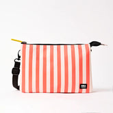 Roka Carnaby Canvas Crossbody Bag - Coral Stripe