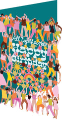 Roger La Borde Lasercut All Together Now Birthday Card