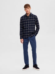 Selected Homme - Flannel Shirt - Sapphire/Simple