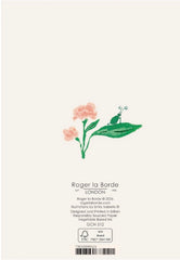 Roger La Borde Pink Flower Thoughts Card