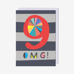 Pigment Productions - OMG! Age 9 Card