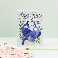 Ricicle Cards Hello Little One New Baby Card