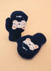 Powder Design - Powder Pals Kitty Mittens Navy