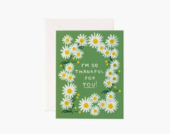 Rifle Paper Daisies Thank You Card