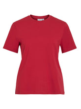 Vila - Nora T-Shirt in Jester Red