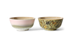 HKliving 70s Ceramics Set of 2 Ramen Bowl- Ascend