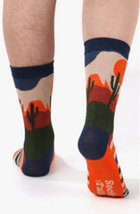 Sock Talk- Men's Wild West Desert Cactus Bamboo Socks