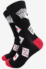 Sock Talk- Men's Poker Playing Cards Bamboo Socks