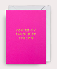Lagom Design - You’re My Favourite Person Pink Mini Card