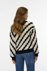 Pieces O-Neck Pullover Boo- Black/Birch