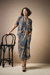 One Hundred Stars Handkerchief Grey Rachel Dress