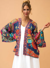 Powder Design - Vintage Floral Kimono Jacket Ink