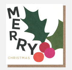 Caroline Gardner Holly and Bauble - Pack of 8 Cards