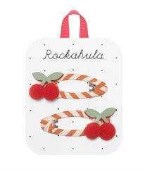 Rockahula Stripy Cherry Hair Clips