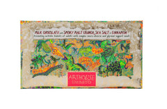 Arthouse Milk Chocolate with Smoky Malt Crunch, Sea Salt & Cinnamon