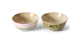 HKliving 70s Ceramics Set of 2 Ramen Bowl- Ascend