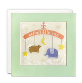 Animal Mobile New Baby Card with Paper Confetti - Paper Shakies by James Ellis