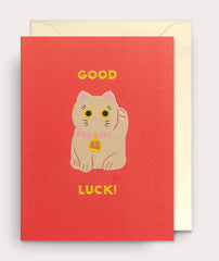 Lagom Lucky Cat Good Luck Mini Card