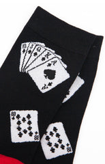 Sock Talk- Men's Poker Playing Cards Bamboo Socks