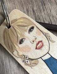 Taylor Swift Wooden Keyring