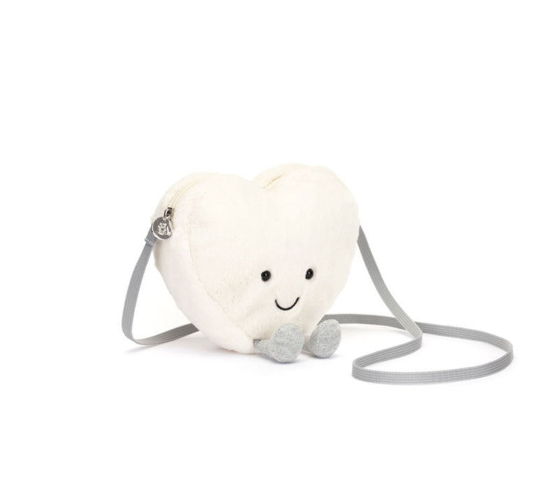Jellycat Amuseable Cream Heart Bag