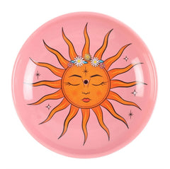 Sun Ceramic Incense Holder