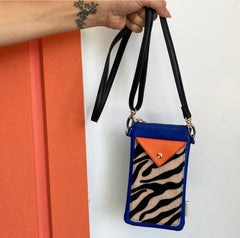 House of Disaster Animal Print Blue Zebra Phone Wallet