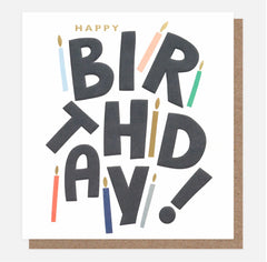 Caroline Gardner - Text Candles Birthday Card