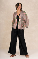 One Hundred Stars Neon Beige Kimono