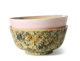 HKliving 70s Ceramics Set of 2 Ramen Bowl- Ascend