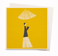 U Studio- Blanca Gomez Yellow Umbrella Card
