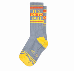 Gumball Poodle Crew Gym Socks - It’s Okay To Fart