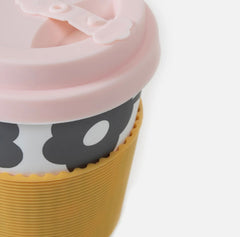 Caroline Gardner - Mono Floral Eco Travel Mug