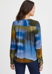 Fransa Rebekka Blouse - Peacoat Mix
