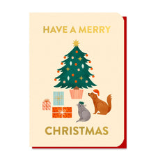 Stormy Knight Christmas Pets Seedstick Card