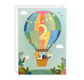 Age 2 Balloon Birthday Card by James Ellis