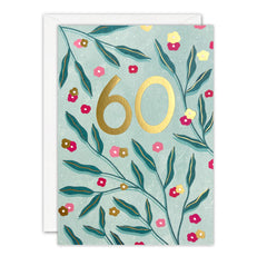 James Ellis- Age 60 Botanical Birthday Card
