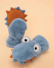 Powder Design - Kids Goofy Monster Fluffy Mittens Ice
