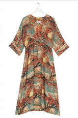 One Hundred Stars Country Toile Berry Abbi Dress