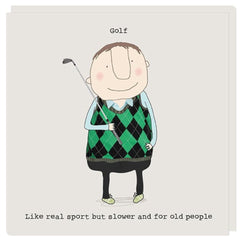 Rosie Made A Thing Card- Golf