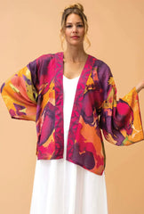 Powder Design - Oversized Blooms Kimono Jacket Mustard